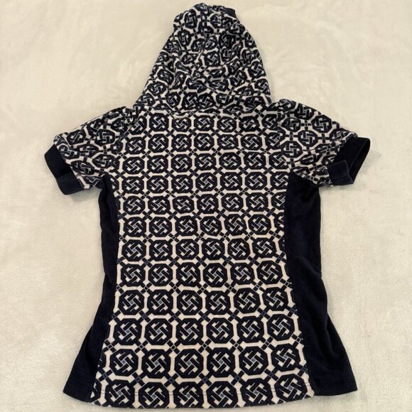 Vintage Juicy Couture French Terry Short Sleeve Hoodie Women Small Y2K Geometric - Picture 11 of 11